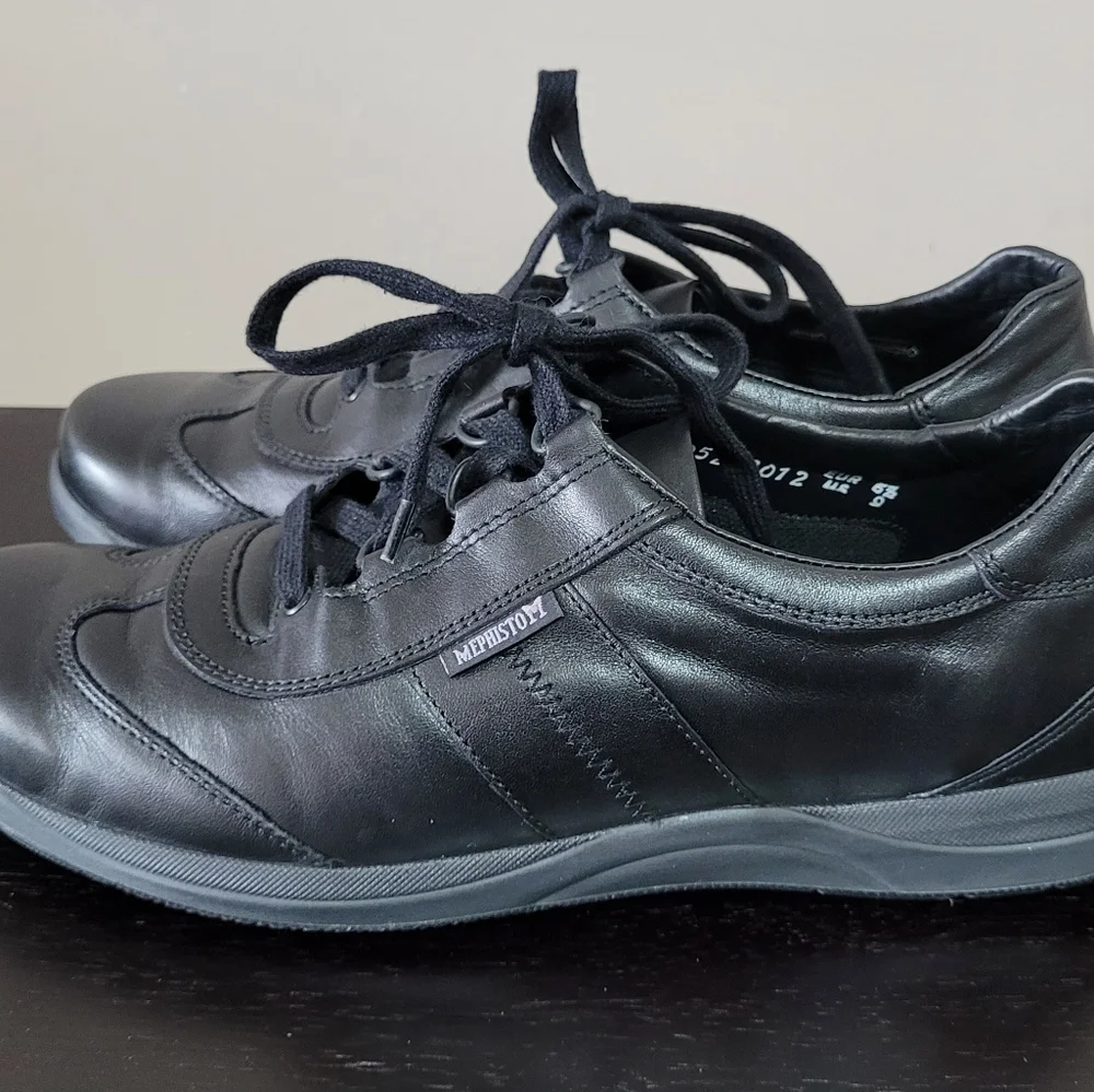 Women's Mephisto black leather shoes, size 9 Made in Portugal. - Picture 7 of 7